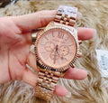 Michael Kors Lexington Rose Gold Dial Rose Gold Steel Strap Watch for Men - MK8319