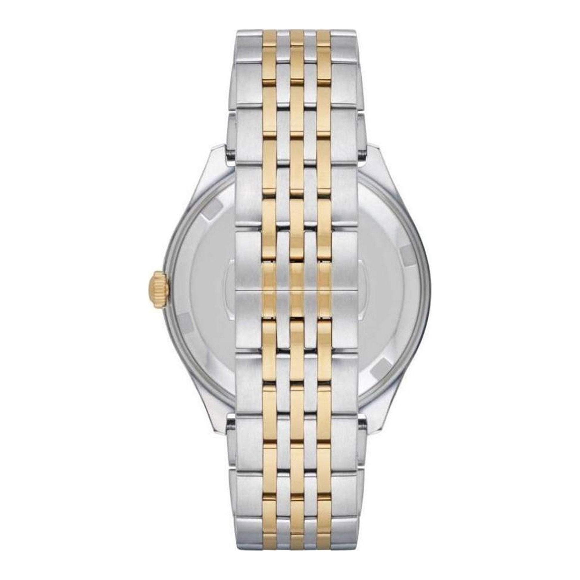 Emporio Armani Cream Dial Two Tone Steel Strap Watch For Men - AR11034