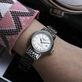 Tissot T Classic Carson Automatic White Dial Silver Steel Strap Watch For Women - T085.207.11.011.00