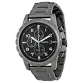 Fossil Dean Chronograph Black Dial Black Steel Strap Watch for Men - FS4721