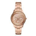 Fossil Stella Sport Multifunction Rose Gold Dial Rose Gold Steel Strap Watch for Women - ES5106