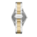 Fossil Stella Sport Multifunction Silver Dial Two Tone Steel Strap Watch for Women - ES5107