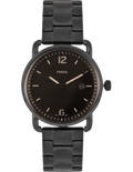 Fossil The Commuter Brown Dial Black Steel Strap Watch for Men - FS5277