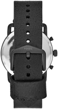 Fossil Commuter Black Dial Black Leather Strap Watch for for Men - FS5504