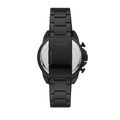 Fossil Bronson Chronograph Black Dial Black Steel Strap Watch for Men - FS5851