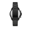 Fossil Bronson Chronograph Black Dial Black Steel Strap Watch for Men - FS5853