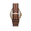 Fossil Garrett Chronograph Brown Dial Brown Leather Strap Watch for Men - FS5867