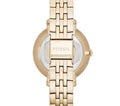 Fossil Jacqueline White Dial Gold Steel Strap Watch for Women - ES3434