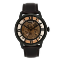 Fossil Townsman Automatic Skeleton Brown Dial Brown Leather Strap Watch for Men - ME3098