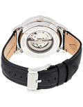 Fossil Townsman Automatic White Dial Black Leather Strap Watch for Men - ME3104