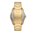 Fossil Bronson Automatic Skeleton Black Dial Gold Steel Strap Watch for Men - ME3257