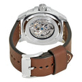 Fossil Modern Machine Automatic Skeleton White Dial Brown Leather Strap Watch for Women - ME3083