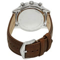 Fossil Townsman Chronograph White Dial Brown Leather Strap Watch for Men - FS5350