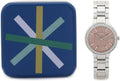 Fossil Virginia Pink Dial Silver Steel Strap Watch for Women - ES3504