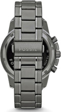 Fossil Dean Chronograph Black Dial Black Steel Strap Watch for Men - FS4721