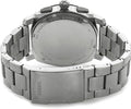 Fossil Machine Chronograph Black Dial Silver Steel Strap Watch for Men - FS4776