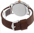 Fossil Commuter Grey Dial Brown Leather Strap Watch for Men - FS5417