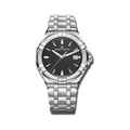 Maurice Lacroix Aikon Venturer Black Dial Silver Steel Strap Watch for Men - AI1008-SS002-331-1