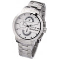 Maserati Ingegno Chronograph White Dial Silver Steel Strap Watch For Men - R8873619004
