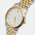 Movado Museum Classic Diamonds Mother of Pearl Dial Two Tone Steel Strap Watch For Women - 0606613