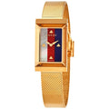 Gucci G-Frame Mother of Pearl Dial Yellow Gold Mesh Bracelet Watch For Women - YA147410