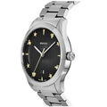 Gucci G Timeless Black Dial Silver Steel Strap Watch For Women - YA1264029A