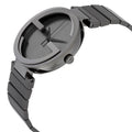 Gucci G Interlocking Quartz Grey Dial Grey Steel Strap Watch For Men - YA133210