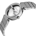 Gucci G Interlocking Silver Dial Silver Steel Strap Watch For Women - YA133503