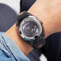 Gucci Sync Quartz Black Dial Black Rubber Strap Watch For Men - YA137301