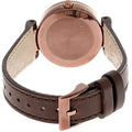 Gucci G Interlocking Brown Dial Brown Leather Strap Watch For Women - YA133504
