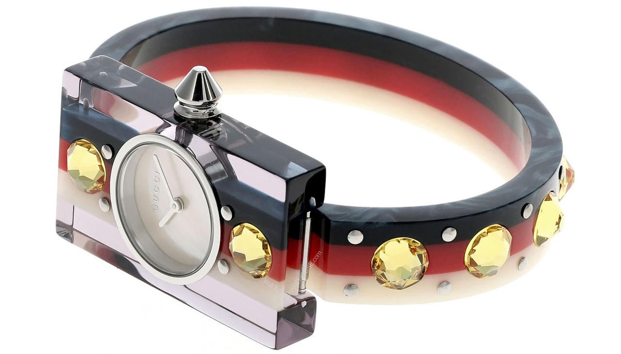 Gucci Web Pink Mother of Pearl Dial Watch For Women - YA143524