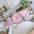 Gucci G Timeless Quartz Pink Dial Pink Leather Strap Watch For Women - YA1265005