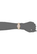 Guess Viva Diamonds White Dial Rose Gold Steel Strap Watch for Women - W0111L3
