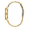 Guess G-Twist Gold Dial Gold Steel Strap Watch for Women - W1082L2