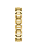 Guess Muse Crystals White Dial Rose Gold Steel Strap Watch For Women - W1008L2