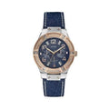 Guess Jet Setter Analog Blue Dial Blue Denim Strap Watch For Women - W0289L1