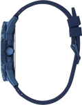 Guess Frontier Crystals Blue Dial Blue Silicon Strap Watch For Men - W1132G4