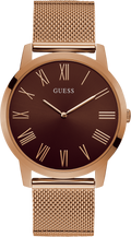 Guess Analog Brown Dial Brown Mesh Bracelet Watch for Men - GW0074G1