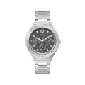 Guess Scope Black Dial Silver Steel Strap Watch for Men - GW0454G1