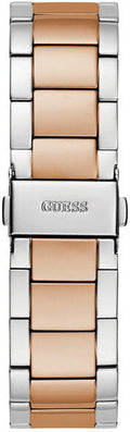 Guess Sunray Multifunction Crystals Silver Dial Two Tone Steel Strap Watch For Women - GW0616L3