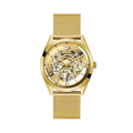 Guess Tailor Multifunction Gold Dial Gold Mesh Bracelet Watch for Men - GW0368G2