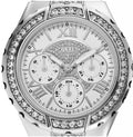 Guess Viva Quartz Silver Dial Silver Steel Strap Watch For Women - W0111l1
