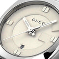 Gucci GG2570 White Dial Silver Steel Strap Watch For Women - YA142502