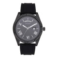 Guess Connoisseur Black Dial Black Silicone Strap Watch For Men - GW0335G1