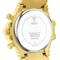 Guess Fusion Chronograph Gold Dial Gold Steel Strap Watch for Women - GW0552L2