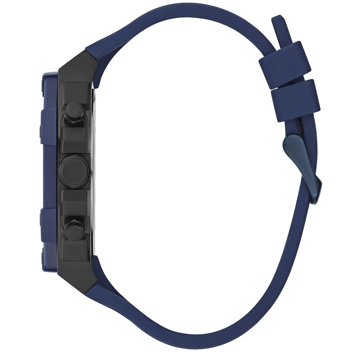 Guess Formula Multifunction Blue Dial Blue Silicone Strap Watch For Men - GW0579G3