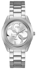 Guess G-Twist Silver Dial Silver Steel Strap Watch for Women - W1082L1