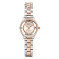 Marc Jacobs Tether Transparent White Dial Two Tone Steel Strap Watch for Women - MBM3418