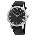 Tissot T Classic Dream Black Dial Black Leather Strap Watch for Men - T122.410.16.053.00