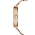Guess Tapestry Diamonds Rose Gold Dial Rose Gold Mesh Bracelet Watch for Women - GW0354L3